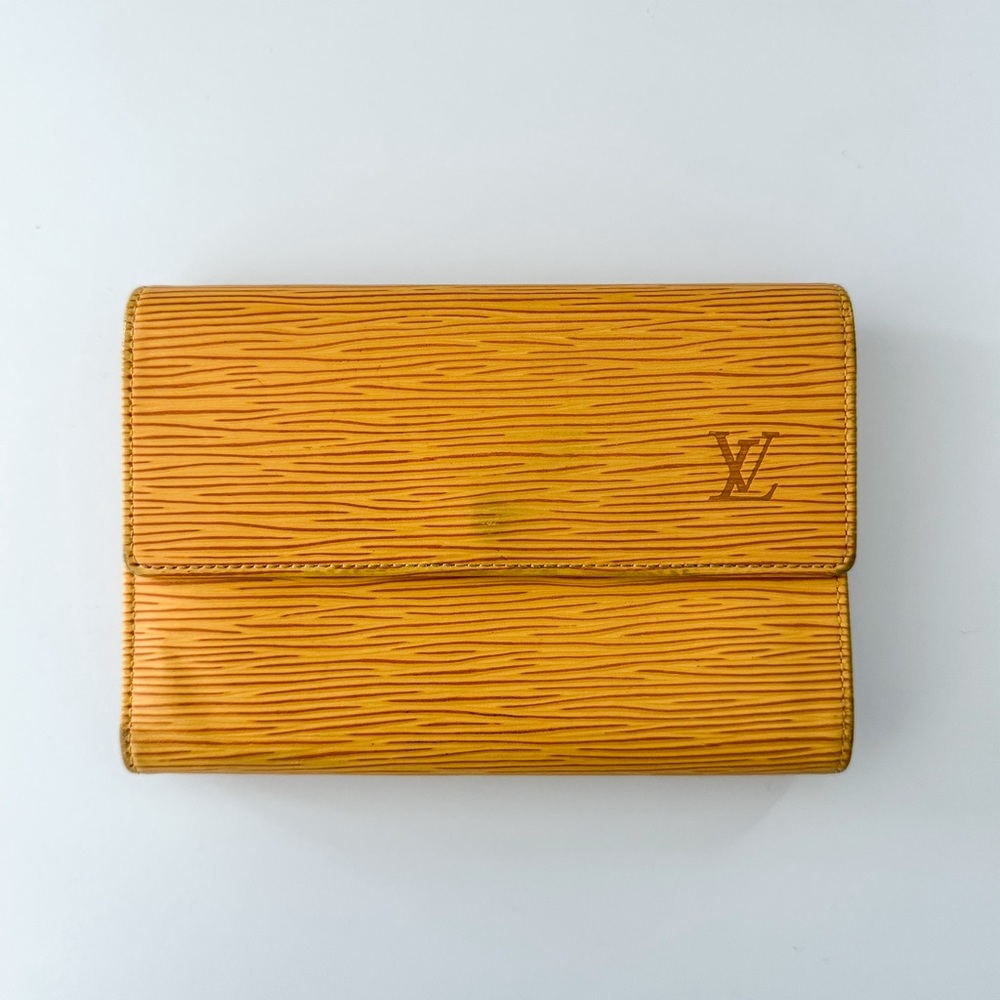 Louis Vuitton Yellow Epi Leather Wallet